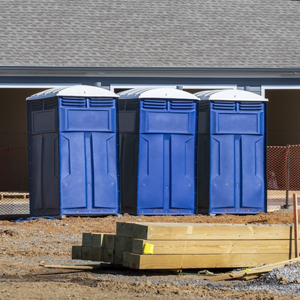 what is the expected delivery and pickup timeframe for the porta potties in Oak Grove